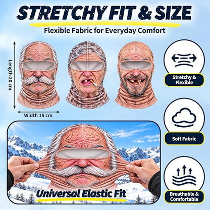 3D Realistic Face Winter Balaclava